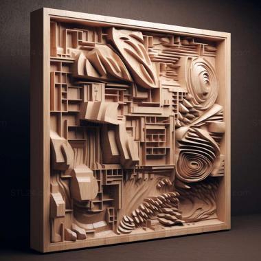Patterns and decorations Arata Isozaki 3 3d model